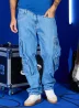 calça jeans cargo