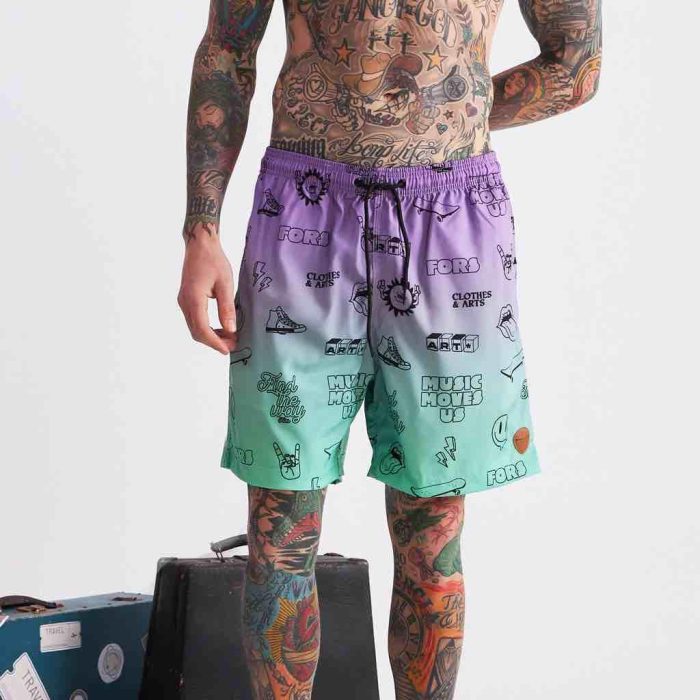 beach shorts degradê beach shorts degradê