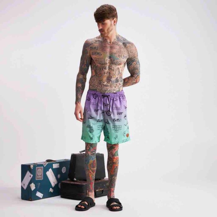 beach shorts degradê beach shorts degradê