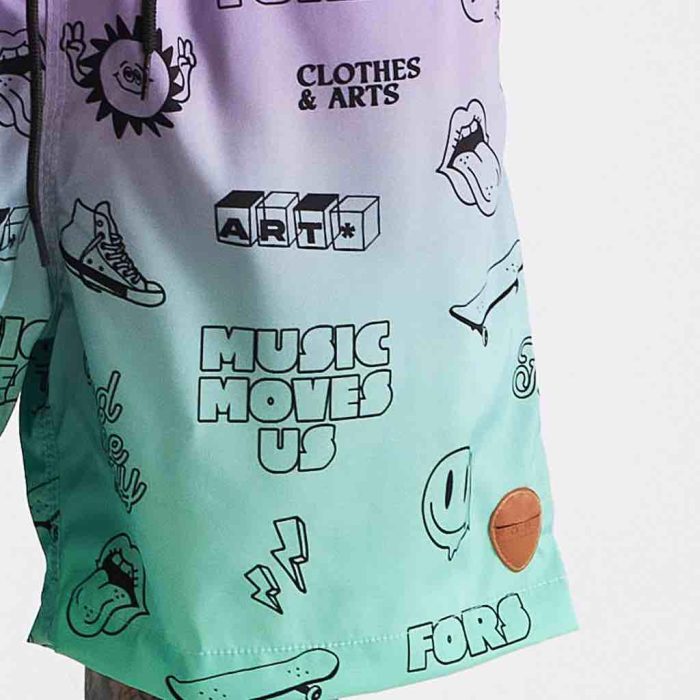 beach shorts degradê beach shorts degradê