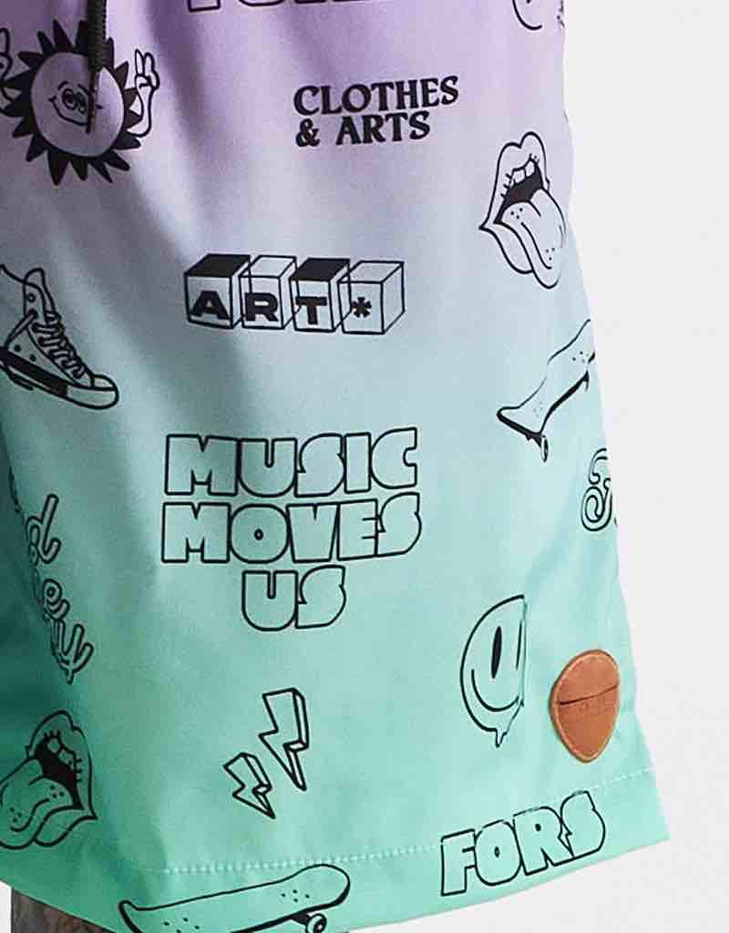 beach shorts degradê beach shorts degradê